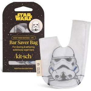 imageKitsch x Star Wars Stormtrooper Soap Saver Bag  Patented Mesh Bag Soap Holder for Body Wash Bar  Extends Use ampamp Prevents Soggy Mess  Recycled Mesh Beauty Pouch EcoFriendlyStormtrooper