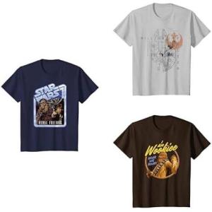 imageStar Wars Boys Girls and Toddlers ShortSleeve TShirts MultipacksStar Wars Chewbacca and Han Solo