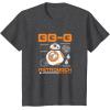 imageStar Wars  The Force Awakens BB8 Schematic TShirtDark Heather Grey