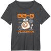 imageStar Wars  The Force Awakens BB8 Schematic TShirtDark Heather Grey