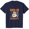 imageStar Wars  The Force Awakens BB8 Schematic TShirtNavy Blue