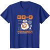 imageStar Wars  The Force Awakens BB8 Schematic TShirtRoyal Blue