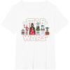 imageStar Wars Holiday Galactically Festive Christmas Logo TShirtWhite