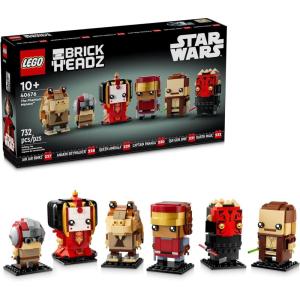 imageLEGO Star Wars BrickHeadz The Phantom Menace  Collectible Star Wars Figures of Annakin Darth Maul ampamp More  Gift for Fans  40676
