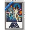imageTrends International Star Wars A New Hope  One Sheet No Billing Block Wall Poster 34L x 224W Premium Unframed VersionBarnwood Framed Version