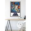 imageTrends International Star Wars A New Hope  One Sheet No Billing Block Wall Poster 34L x 224W Premium Unframed VersionBarnwood Framed Version