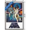 imageTrends International Star Wars A New Hope  One Sheet No Billing Block Wall Poster 34L x 224W Premium Unframed VersionBarnwood Framed Version