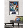 imageTrends International Star Wars A New Hope  One Sheet No Billing Block Wall Poster 34L x 224W Premium Unframed VersionBarnwood Framed Version