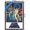 imageTrends International Star Wars A New Hope  One Sheet No Billing Block Wall Poster 34L x 224W Premium Unframed VersionBlack Framed Version