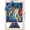 imageTrends International Star Wars A New Hope  One Sheet No Billing Block Wall Poster 34L x 224W Premium Unframed VersionBlonde Framed Version
