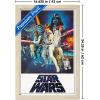 imageTrends International Star Wars A New Hope  One Sheet No Billing Block Wall Poster 34L x 224W Premium Unframed VersionBlonde Framed Version