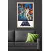 imageTrends International Star Wars A New Hope  One Sheet No Billing Block Wall Poster 34L x 224W Premium Unframed VersionBlonde Framed Version