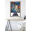 imageTrends International Star Wars A New Hope  One Sheet No Billing Block Wall Poster 34L x 224W Premium Unframed VersionBronze Framed Version