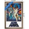 imageTrends International Star Wars A New Hope  One Sheet No Billing Block Wall Poster 34L x 224W Premium Unframed VersionBronze Framed Version