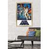 imageTrends International Star Wars A New Hope  One Sheet No Billing Block Wall Poster 34L x 224W Premium Unframed VersionGold Framed Version