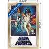 imageTrends International Star Wars A New Hope  One Sheet No Billing Block Wall Poster 34L x 224W Premium Unframed VersionGold Framed Version