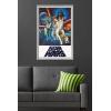 imageTrends International Star Wars A New Hope  One Sheet No Billing Block Wall Poster 34L x 224W Premium Unframed VersionGray Framed Version