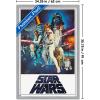 imageTrends International Star Wars A New Hope  One Sheet No Billing Block Wall Poster 34L x 224W Premium Unframed VersionGray Framed Version