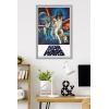 imageTrends International Star Wars A New Hope  One Sheet No Billing Block Wall Poster 34L x 224W Premium Unframed VersionGray Framed Version