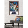 imageTrends International Star Wars A New Hope  One Sheet No Billing Block Wall Poster 34L x 224W Premium Unframed VersionMahogany Framed Version