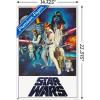 imageTrends International Star Wars A New Hope  One Sheet No Billing Block Wall Poster 34L x 224W Premium Unframed VersionPremium Unframed Version