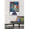 imageTrends International Star Wars A New Hope  One Sheet No Billing Block Wall Poster 34L x 224W Premium Unframed VersionSilver Framed Version