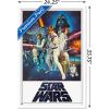 imageTrends International Star Wars A New Hope  One Sheet No Billing Block Wall Poster 34L x 224W Premium Unframed VersionWhite Framed Version