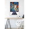 imageTrends International Star Wars A New Hope  One Sheet No Billing Block Wall Poster 34L x 224W Premium Unframed VersionWhite Framed Version
