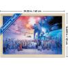 imageTrends International Star Wars Saga  Galaxy Wall Poster 34L x 224W Premium Unframed VersionBlonde Framed Version
