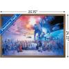 imageTrends International Star Wars Saga  Galaxy Wall Poster 34L x 224W Premium Unframed VersionBronze Framed Version