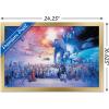 imageTrends International Star Wars Saga  Galaxy Wall Poster 34L x 224W Premium Unframed VersionGold Framed Version