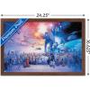 imageTrends International Star Wars Saga  Galaxy Wall Poster 34L x 224W Premium Unframed VersionMahogany Framed Version