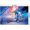 imageTrends International Star Wars Saga  Galaxy Wall Poster 34L x 224W Premium Unframed VersionPremium Poster  Mount Bundle