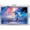 imageTrends International Star Wars Saga  Galaxy Wall Poster 34L x 224W Premium Unframed VersionSilver Framed Version