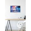 imageTrends International Star Wars Saga  Galaxy Wall Poster 34L x 224W Premium Unframed VersionSilver Framed Version