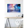 imageTrends International Star Wars Saga  Galaxy Wall Poster 34L x 224W Premium Unframed VersionWhite Framed Version