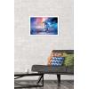 imageTrends International Star Wars Saga  Galaxy Wall Poster 34L x 224W Premium Unframed VersionWhite Framed Version