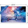 imageTrends International Star Wars Saga  Galaxy Wall Poster 34L x 224W Premium Unframed VersionWhite Framed Version