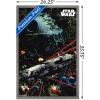 imageTrends International Star Wars Saga  Space Battle Wall Poster 22375quot x 34quot Premium Unframed VersionBarnwood Framed Version