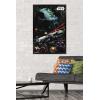 imageTrends International Star Wars Saga  Space Battle Wall Poster 22375quot x 34quot Premium Unframed VersionBlack Framed Version