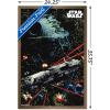 imageTrends International Star Wars Saga  Space Battle Wall Poster 22375quot x 34quot Premium Unframed VersionBronze Framed Version