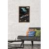 imageTrends International Star Wars Saga  Space Battle Wall Poster 22375quot x 34quot Premium Unframed VersionBronze Framed Version