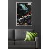 imageTrends International Star Wars Saga  Space Battle Wall Poster 22375quot x 34quot Premium Unframed VersionGray Framed Version