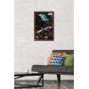 imageTrends International Star Wars Saga  Space Battle Wall Poster 22375quot x 34quot Premium Unframed VersionMahogany Framed Version