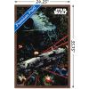 imageTrends International Star Wars Saga  Space Battle Wall Poster 22375quot x 34quot Premium Unframed VersionMahogany Framed Version