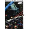 imageTrends International Star Wars Saga  Space Battle Wall Poster 22375quot x 34quot Premium Unframed VersionPremium Poster  Mount Bundle