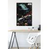 imageTrends International Star Wars Saga  Space Battle Wall Poster 22375quot x 34quot Premium Unframed VersionPremium Poster  Mount Bundle