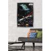 imageTrends International Star Wars Saga  Space Battle Wall Poster 22375quot x 34quot Premium Unframed VersionSilver Framed Version