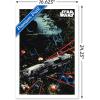 imageTrends International Star Wars Saga  Space Battle Wall Poster 22375quot x 34quot Premium Unframed VersionWhite Framed Version