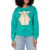 imageSTAR WARS Womens Ladies Grogu The Mandelorian Baby Yoda Fleece SweatshirtGreen